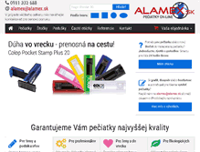 Tablet Screenshot of alamex.sk